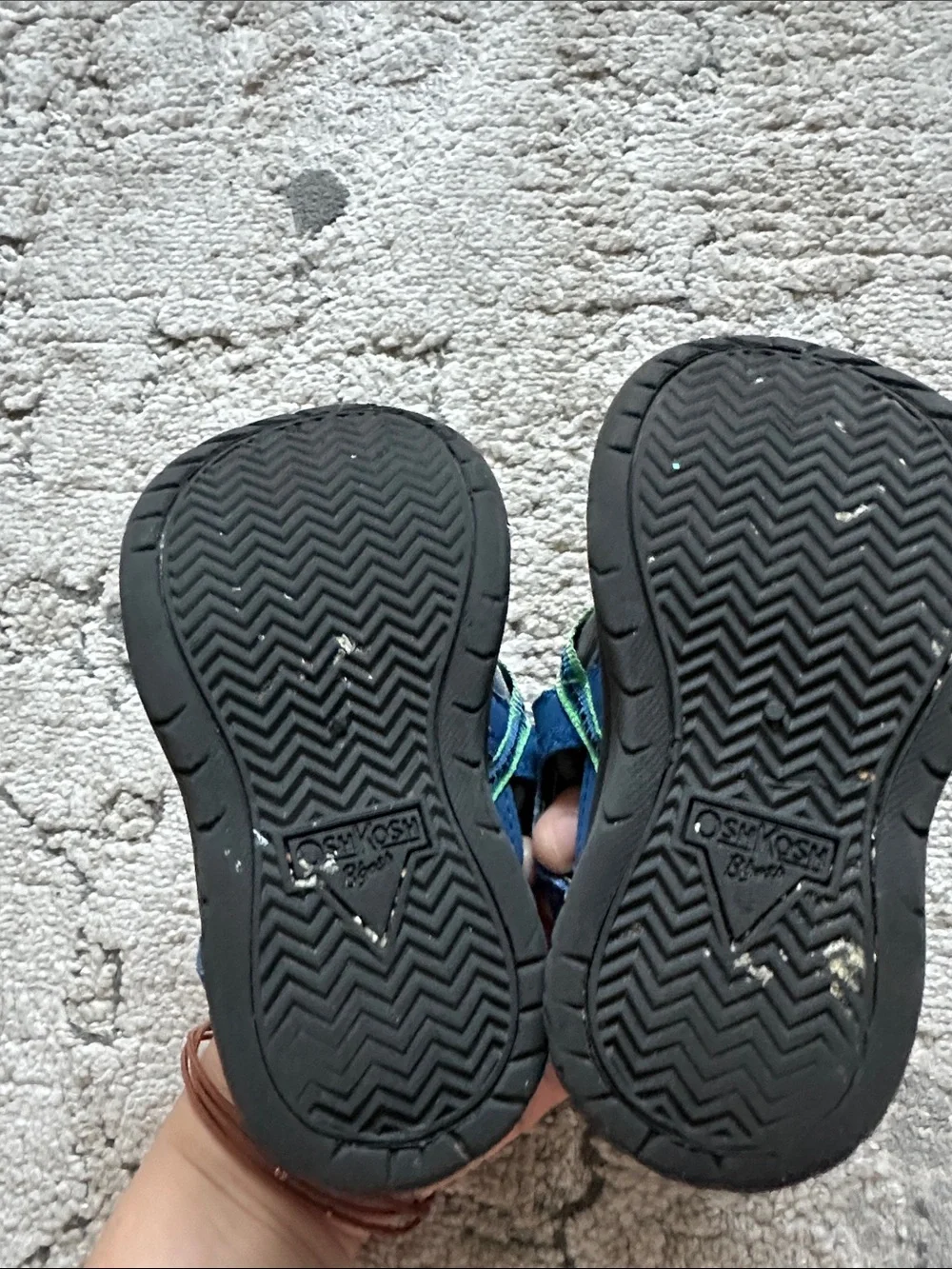 OshKosh Gray, Blue & Green Toddler Sneakers